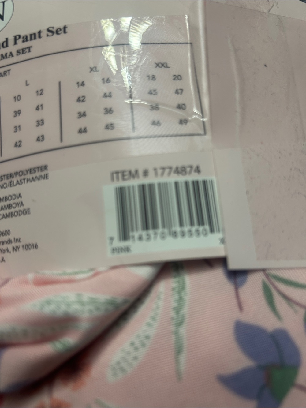 Flora Nikrooz Pink Floral Robe, Tank & Pants Set - Picture 3 of 3